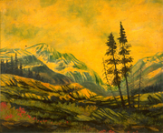 Carle Hessay Golden Sunset in the West